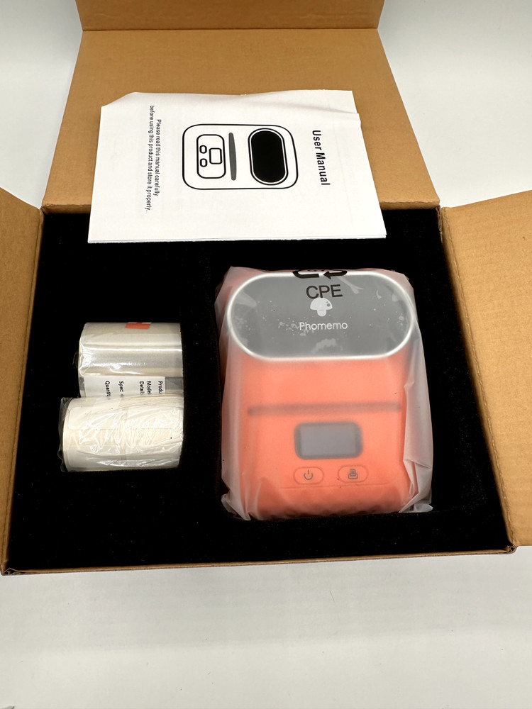 M110 Label Maker Machine Thermal Bluetooth Label Barcode Printer  w/ 3 ROLLS