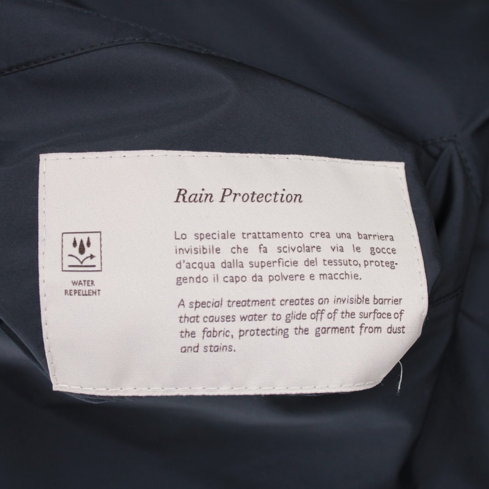 Canali Polyester Reversible Button Front Jacket Size 58 (3XL US) In Blue / Plaid