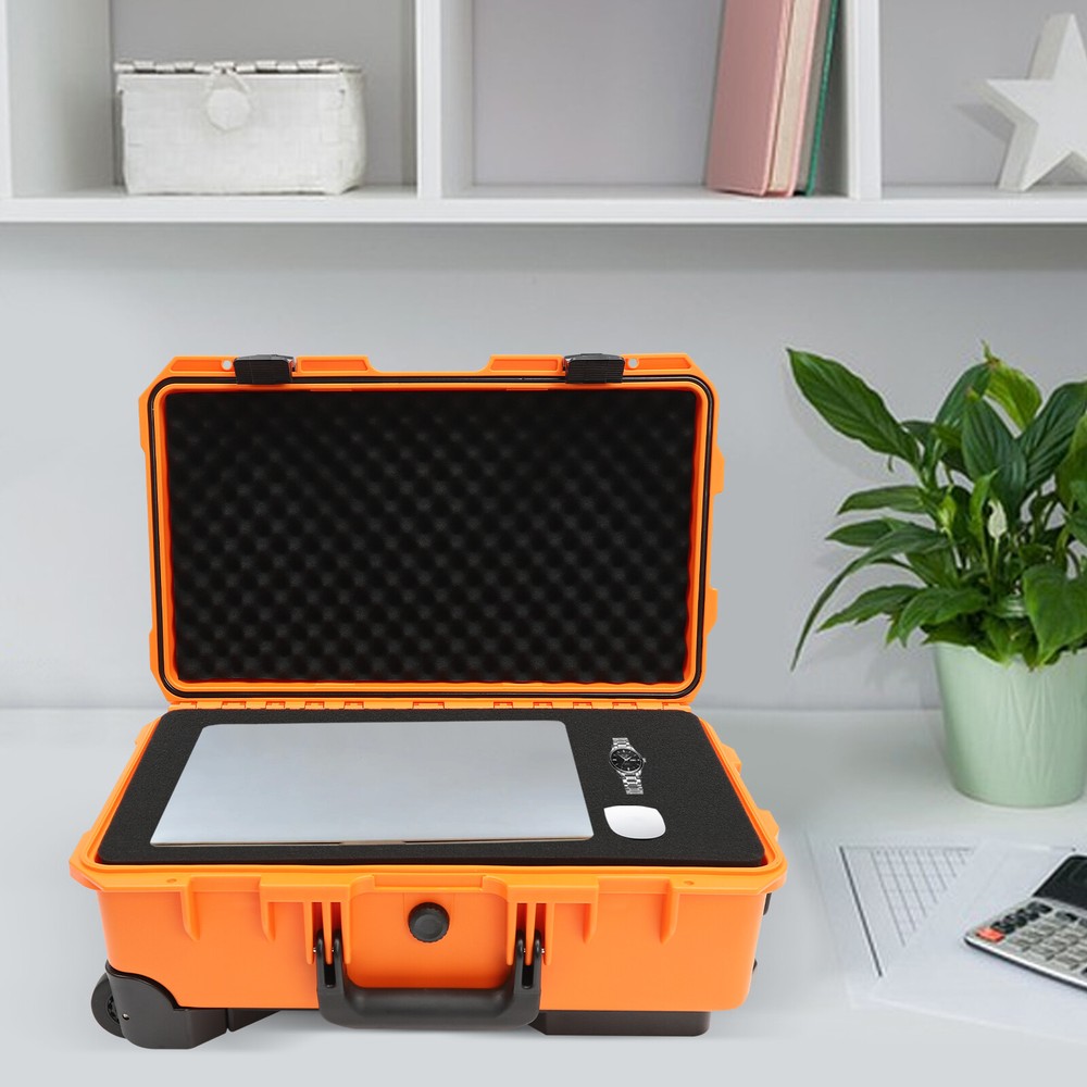 22" Multi-Purpose Camera Box Storage Protect Roller Hard Carry Case Waterproof