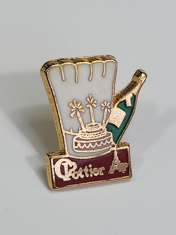 Pottier Lapel Pin Champagne Bottle