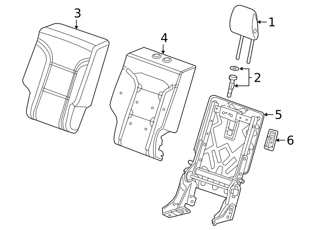 Genuine GM Headrest 84928341