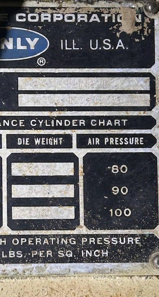 Danly SC2-100-42x36 Straight Side Press