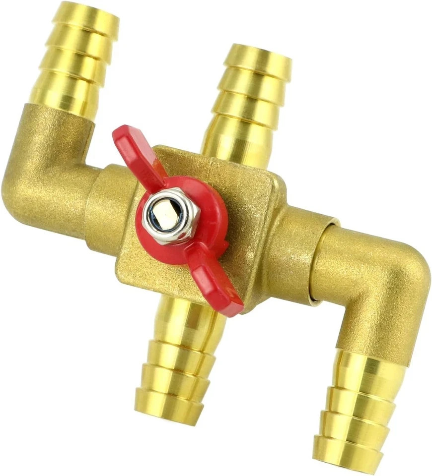 Heater Core Bypass Valve 4-Way Solid Brass Automobile Integrated Manua