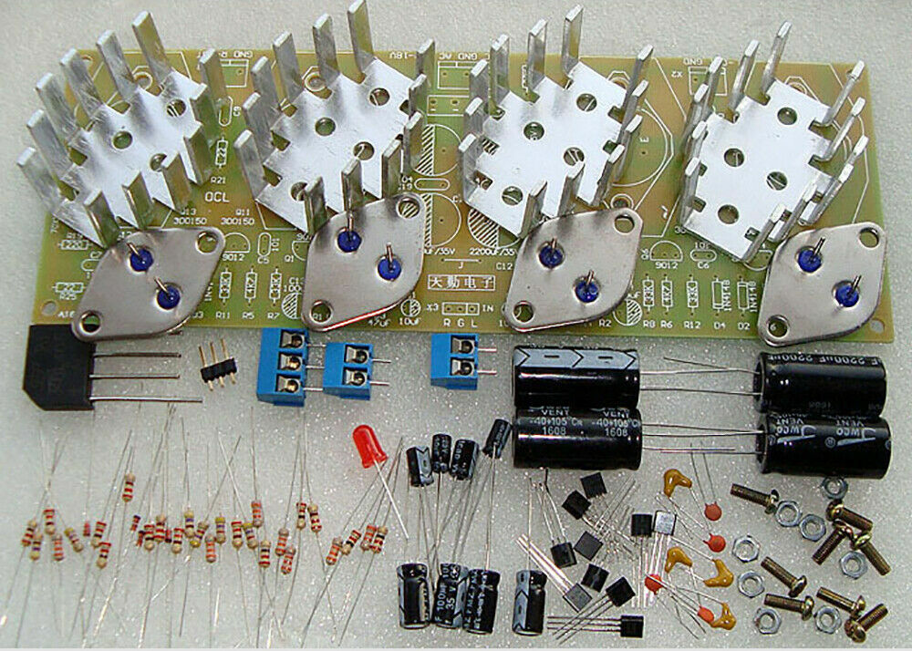 High Power 100W*2 OCL Module Two Channel Amplifier Board Electronic DIY Kits