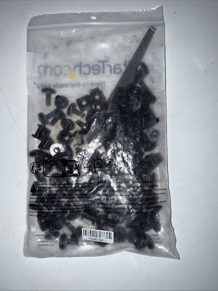 StarTech 10-32 Server Rack Screws and Cage Nuts 50 pk