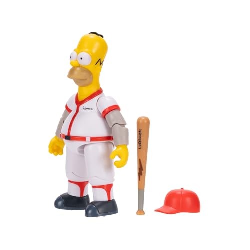 The Simpsons 5" Action Figure Baseball Homer with 5 polegadas,
