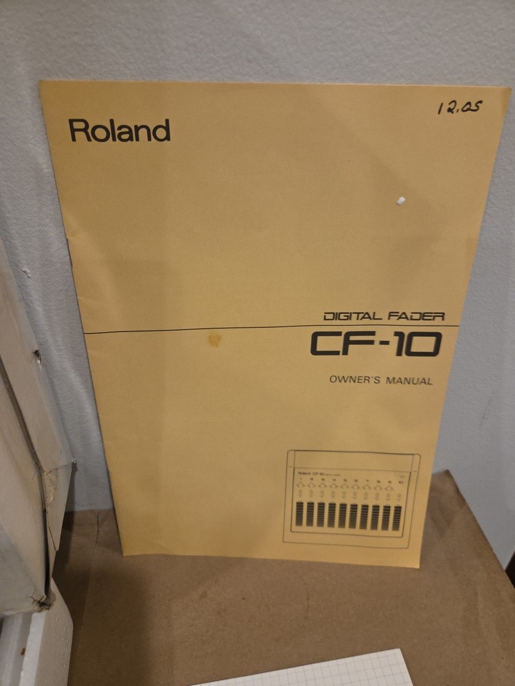 Roland CF-10 Digital Fader Controller MIDI Mixing Control Surface Tested