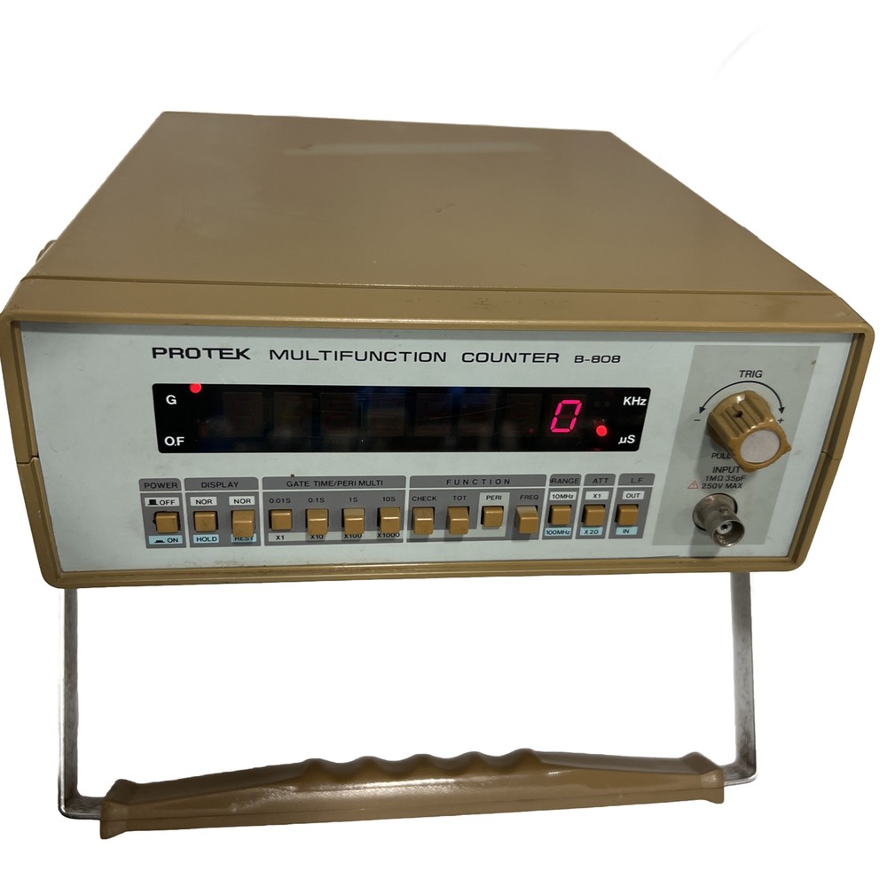 Protek Frequency Counter B-808 Multifunction electronic test equipment Powers On