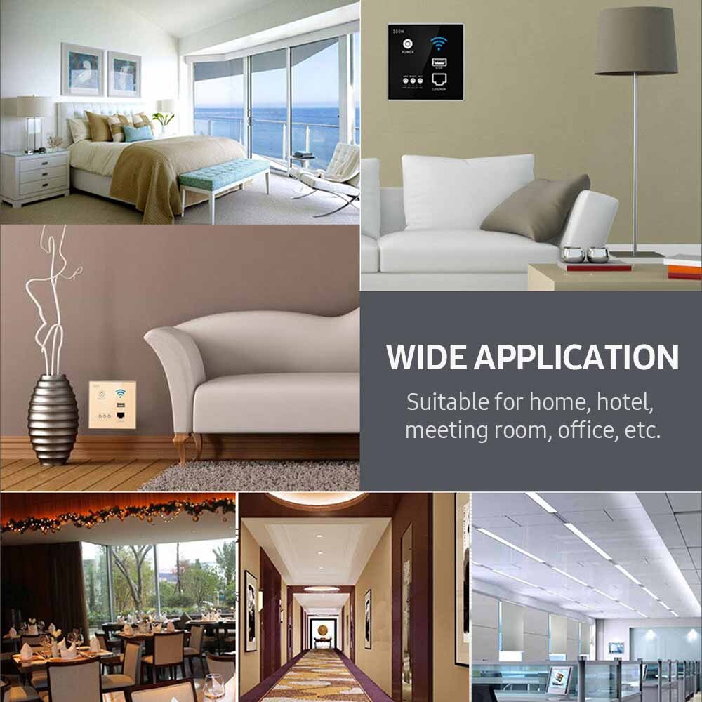 300Mbps In-Wall Router Access Point Router LAN Network Q4F9