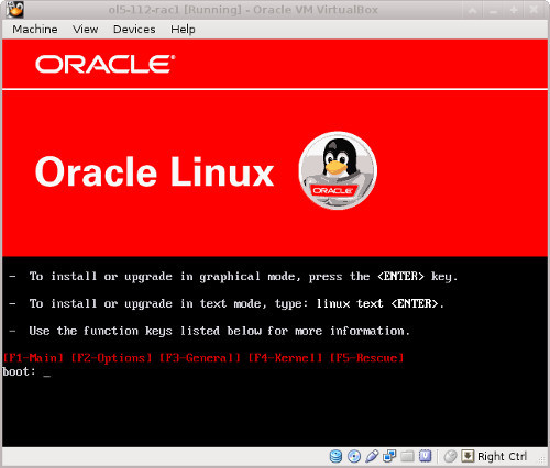 Oracle Linux DVD 64 Bit Boot DVD Version 9.1