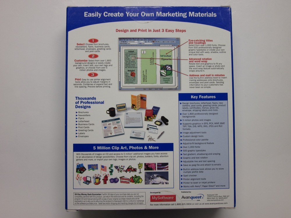 MySoftware Design & Print Business Edition For (Windows 98 ME 2000 XP)