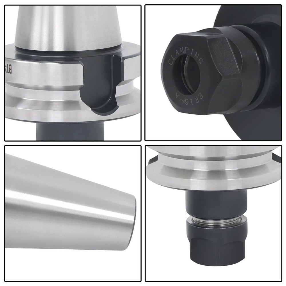BT40 ER16 Toolholder Set 4 Pack 70L M16 Thread for CNC Machining