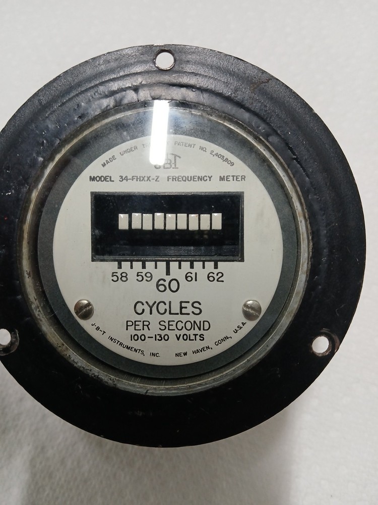 JBT Cycles Per Second 100 - 130 Volts Used Unknown Condition