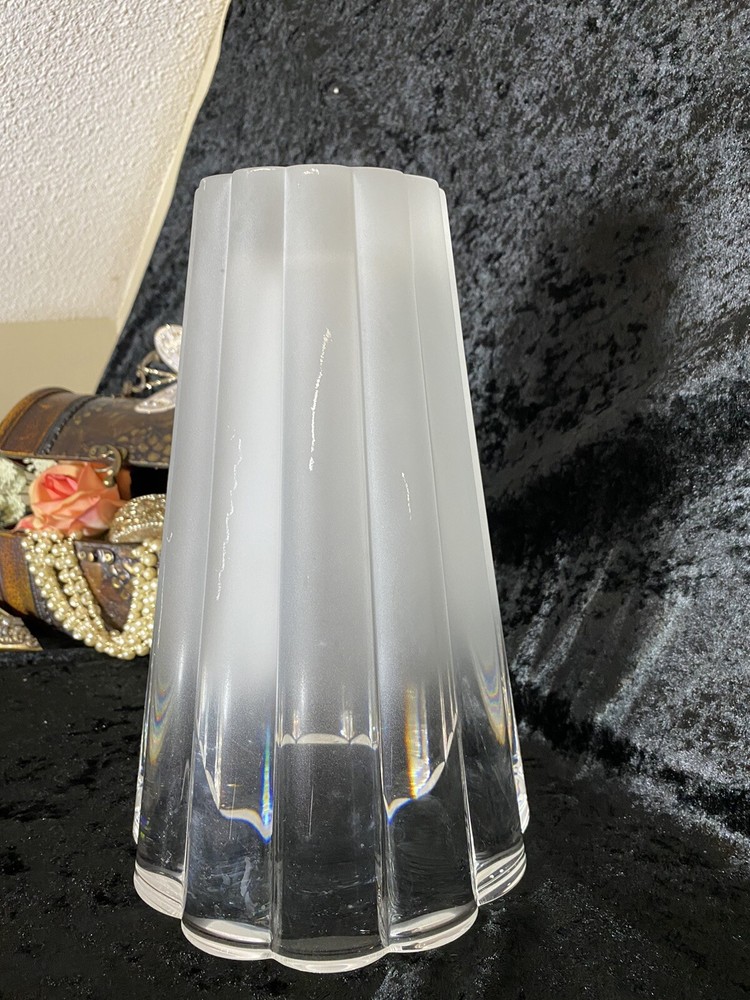 Crystal & Frosted Vase