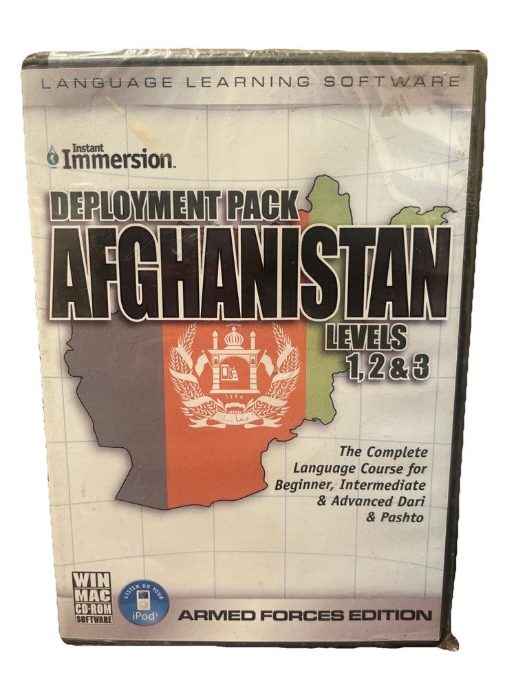 Deployment pack Afghanistan Instant Immersion Language Learning Software Dari