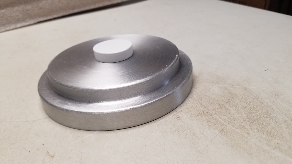 6" Round Brushed Aluminum Disk (C)