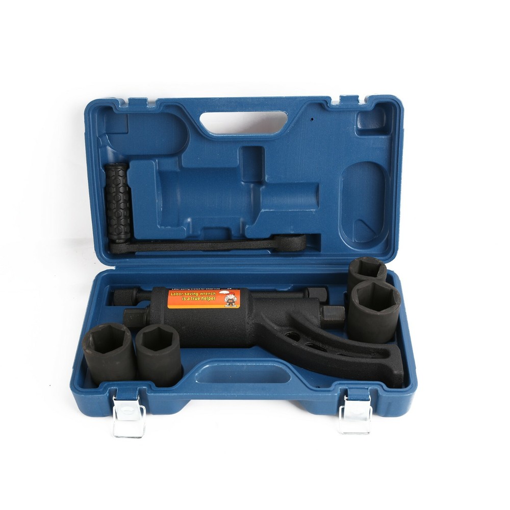 Torque Multiplier Wrench Lug Nut Labor Saving Remover Set 21/33/38/41mm Socket