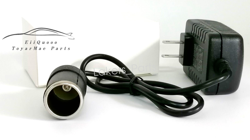 110V-240V AC Plug To 12V DC Car Cigarette Lighter Converter Socket Adapter