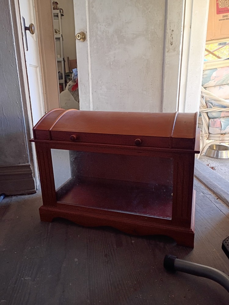 Antique Quilt Curio Trunk