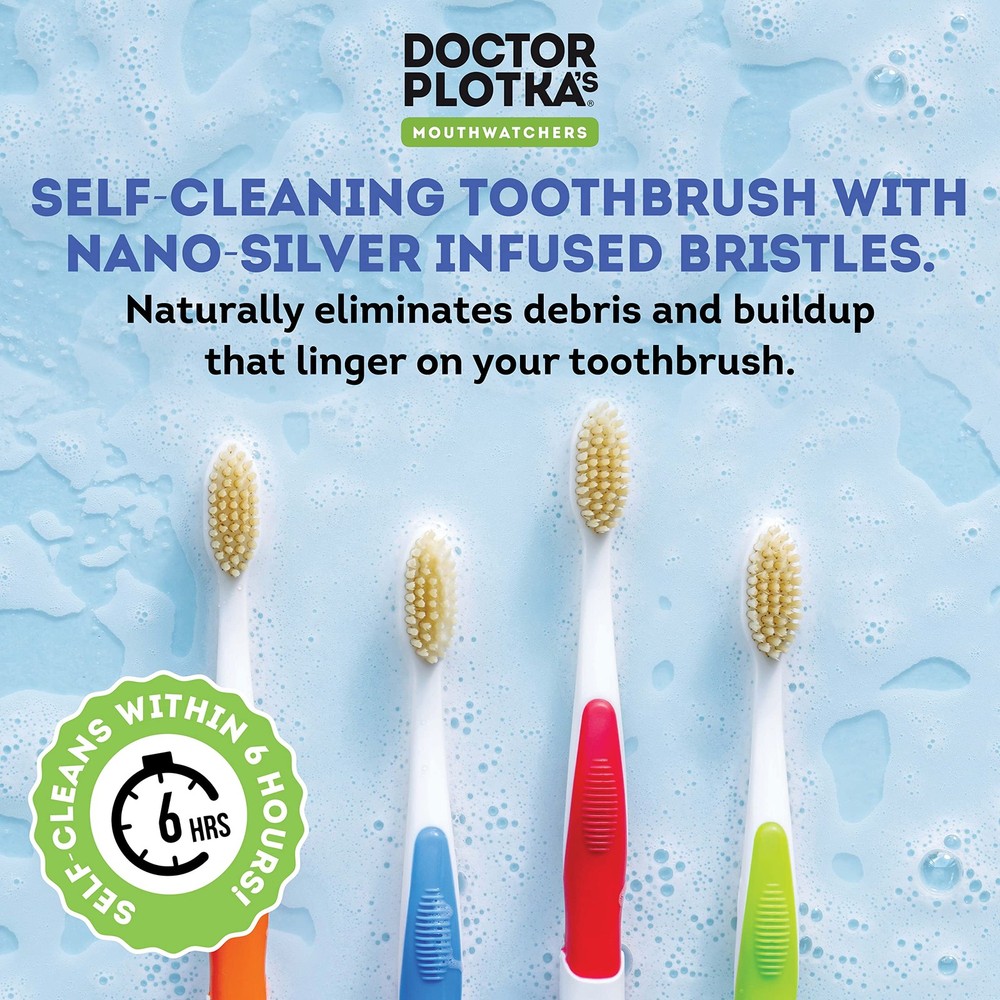 Soft Flossing Toothbrushes for Sensitive Teeth and Gums - 6 Pack Set
