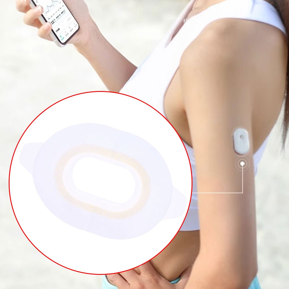 For Sibionics GS1 Sensor Waterproof Fixed Sticker Dynamic Blood Glucose Sensor
