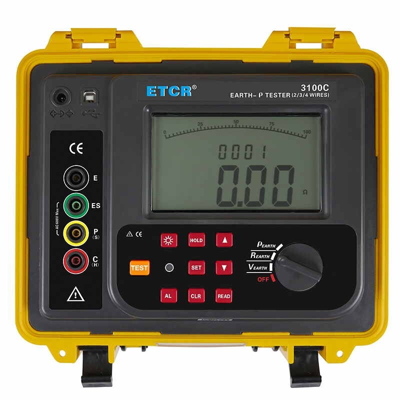 Earth Resistance Soil Resistivity Tester with Bluetooth Communication 0-30kΩ