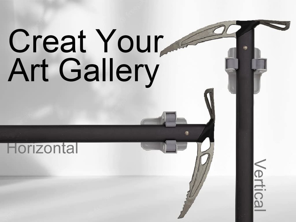 aeHave Command Broom Holder Wall Mount 6pcs - Mop Garage Tool White