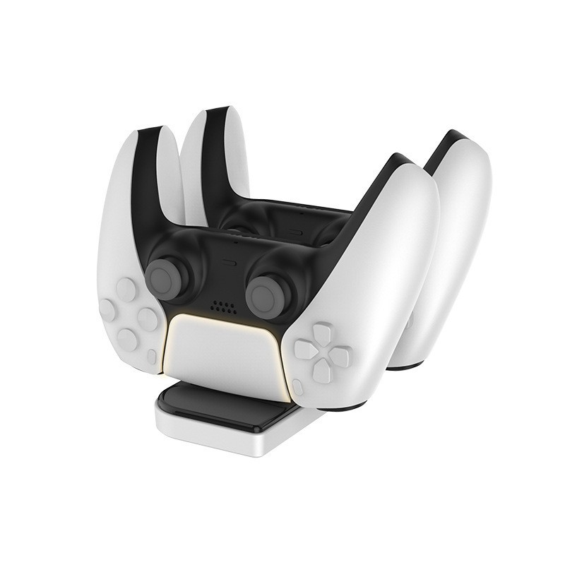 Wireless PS5 Controller Charging Station Dual Dock Type-C USB Cable ABS