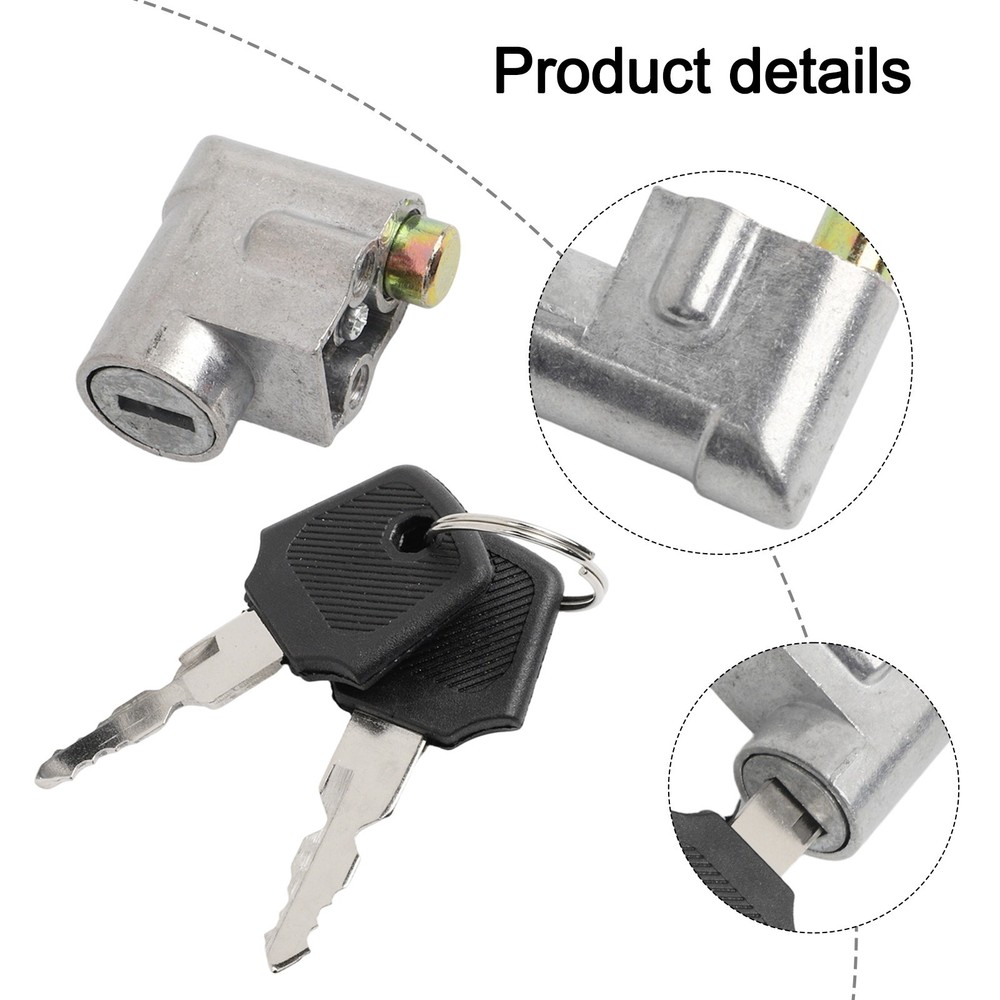 Safety Lock Kit Switch Battery Front Metal Pack Box Security With 2 Key