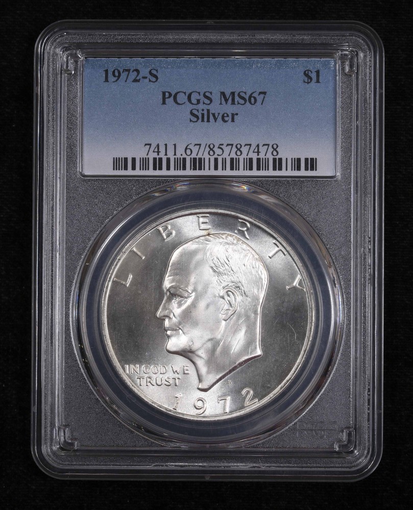 1972 S PCGS MS67 Silver Eisenhower Dollar