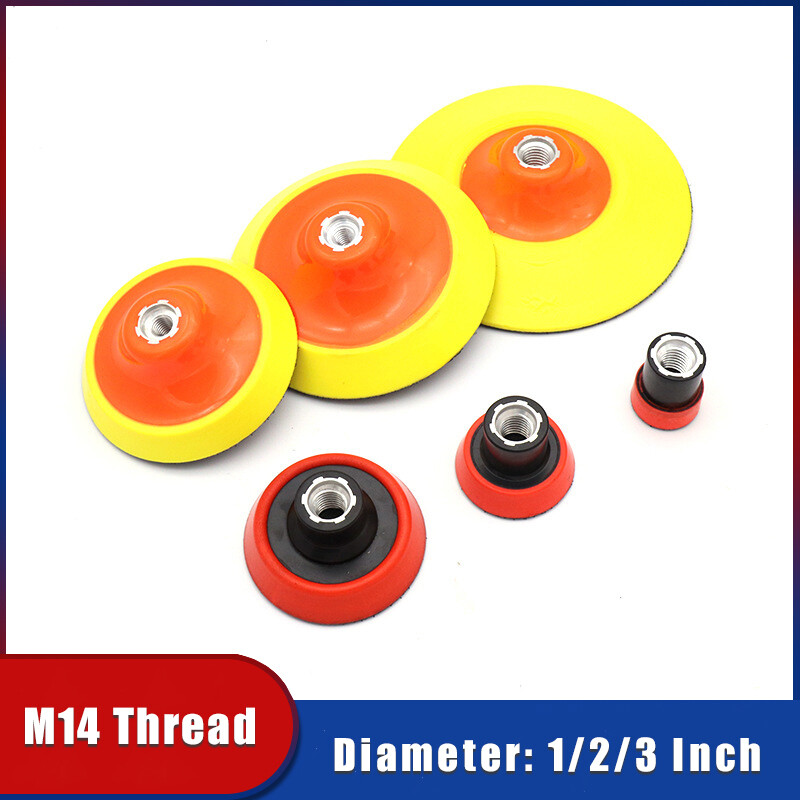 1/2/3 Inch Hook and Loop Backing Pad M14 For Angle Grinder Sander Sanding Discs