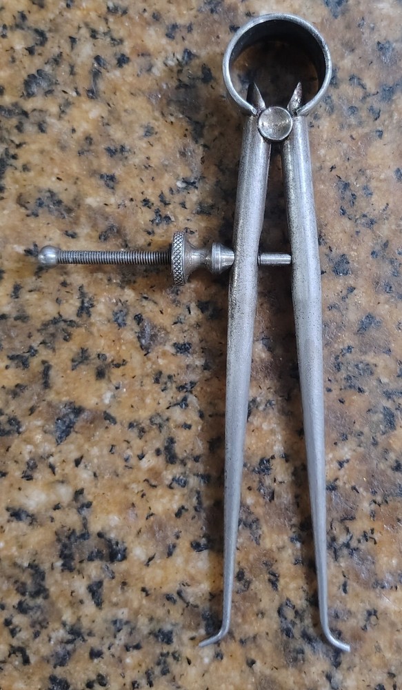 🗽 VINTAGE L S.STARRETT 4"OD CALIPER