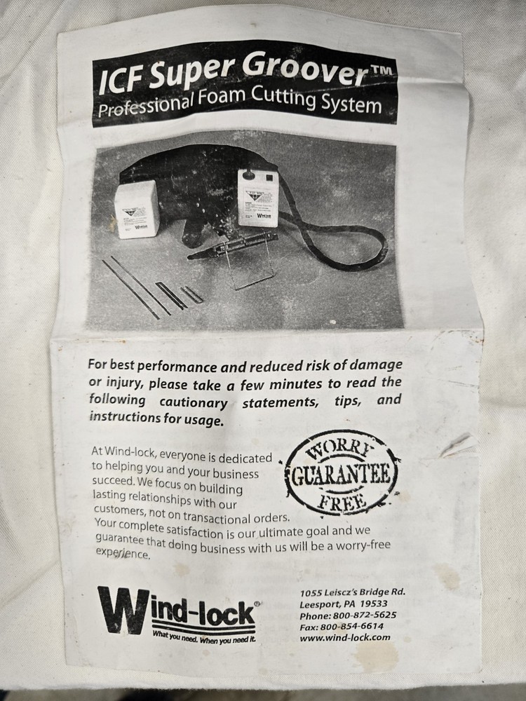 ICF Super Groover Hot Knife / Wind-Lock