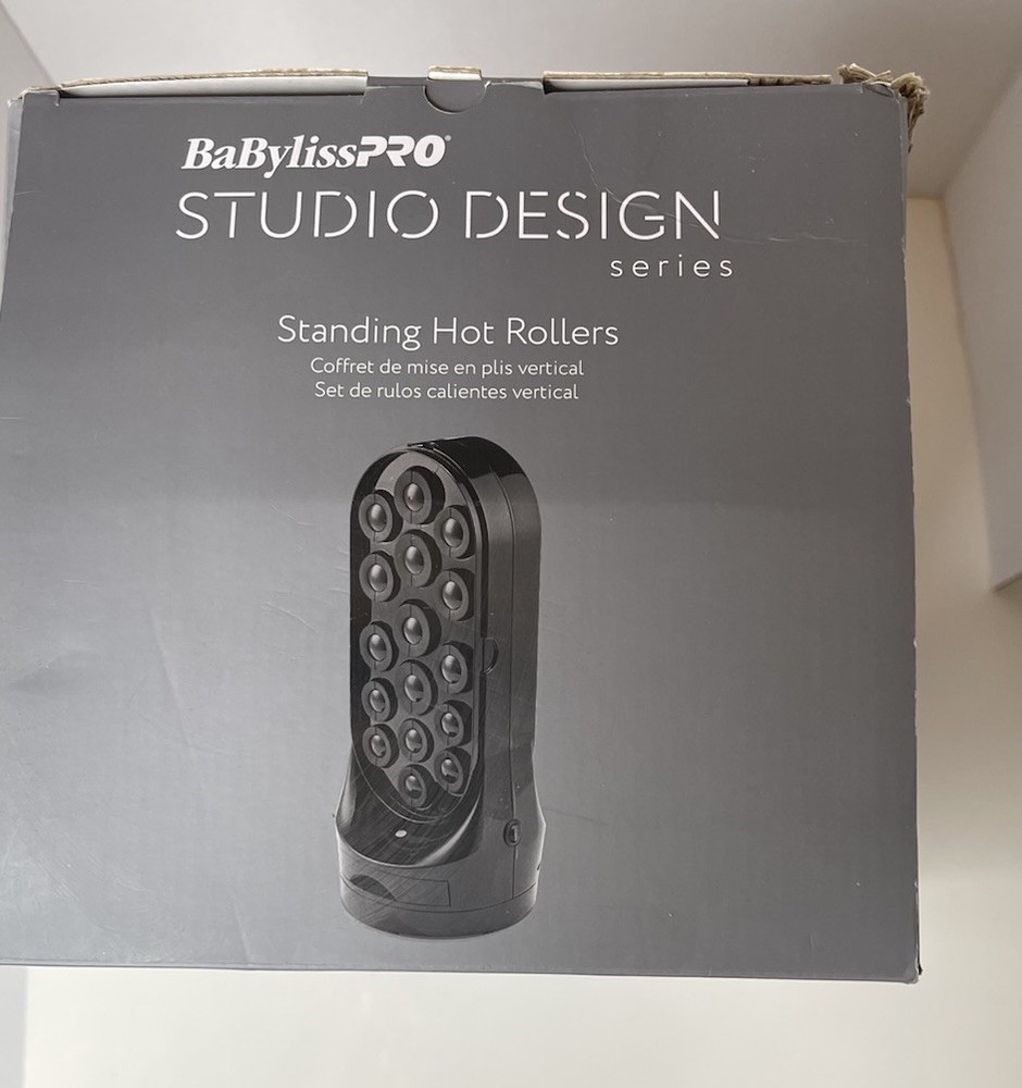 BaBylissPRO Hot Rollers BABSRH10 Studio Design Standing Hot Rollers Black NEW