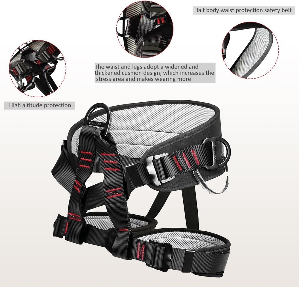 Tree Climbing Gear,Tree Climbing Spikes, Tree Climbing Gear with Adjustable Clim