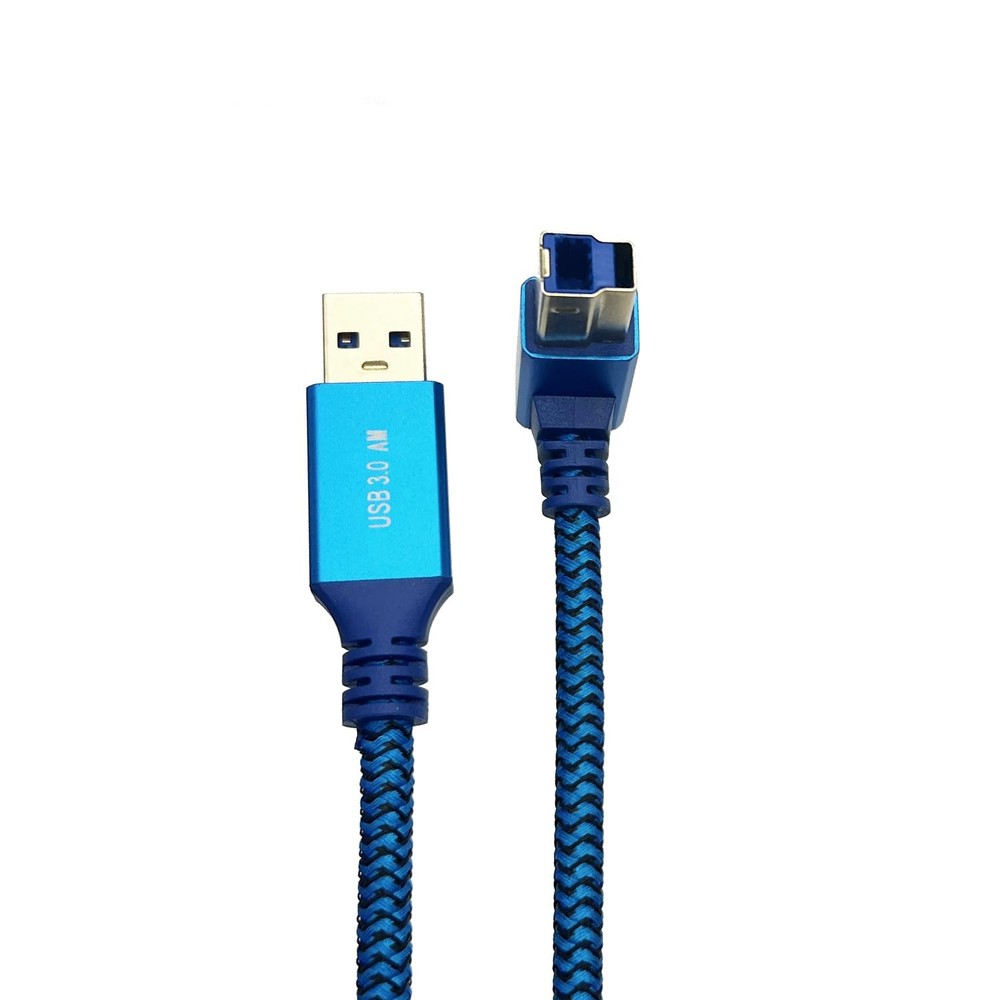 Seadream Angle USB 3.0 Printer Cable Braided 10FT;USB Type A to B 10FT