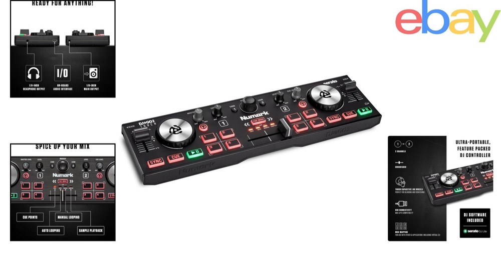DJ Controller with Crossfader and Four Pad Modes for Enhanced Performance