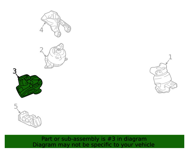 Genuine GM Driver Side Engine Mount Frame Side Bracket 84255038