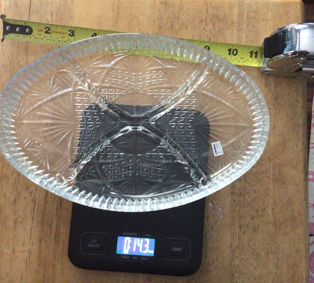 Cristal Glass Serving Dish