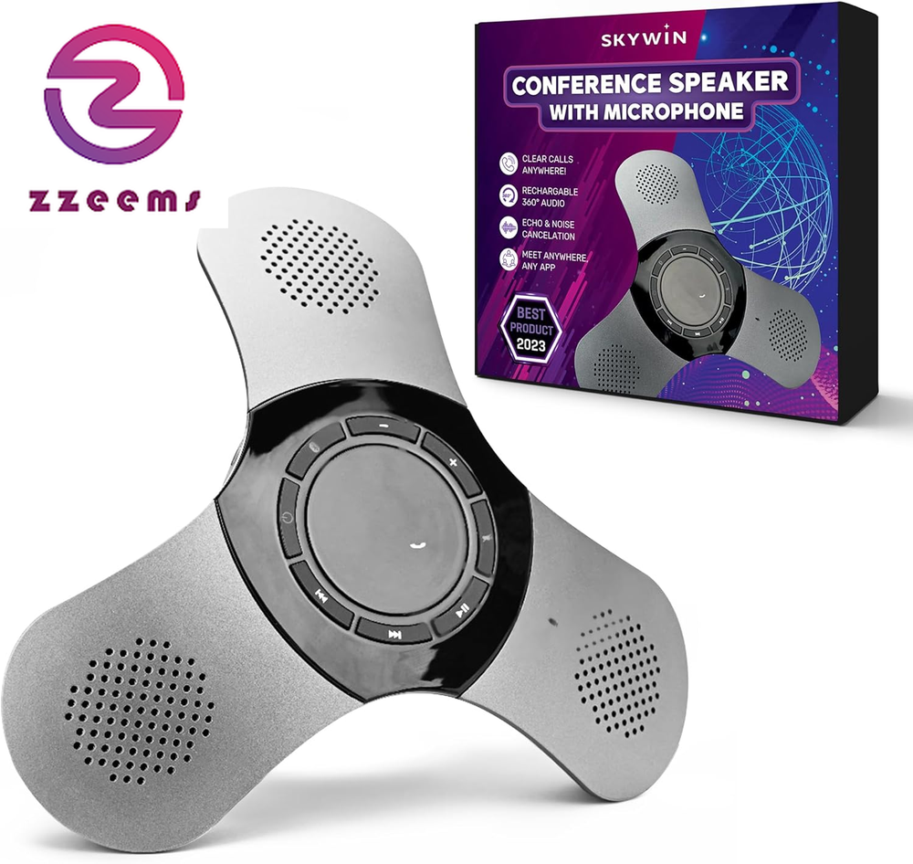 Skywin Conference Speaker with Microphone - Wireless Conference Call Speakerphon