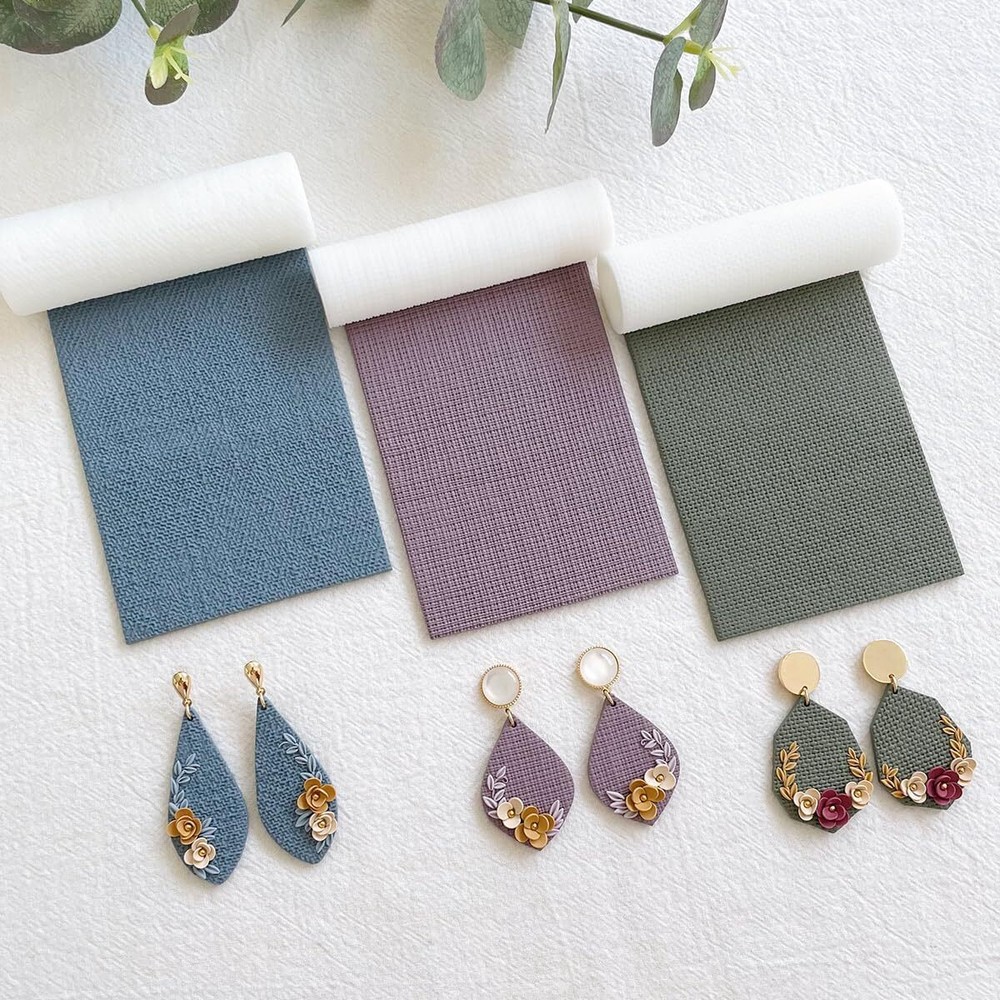 KEOKER Polymer Clay Texture Roller, Roller for Making 3pcs All