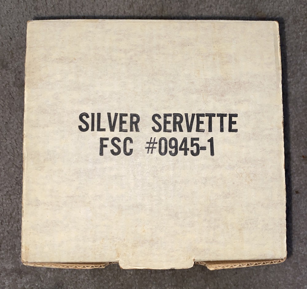 Vtg Silver Crystal Servette Set
