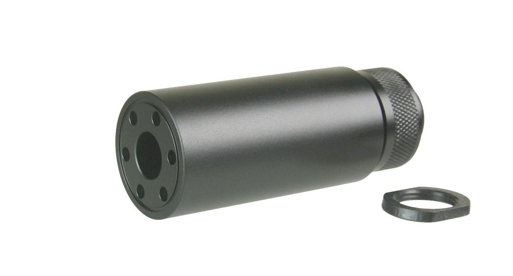 5/8X24 TPI Low Concussion 3.2" Extension Compensator Solid Tube Muzzle Brake