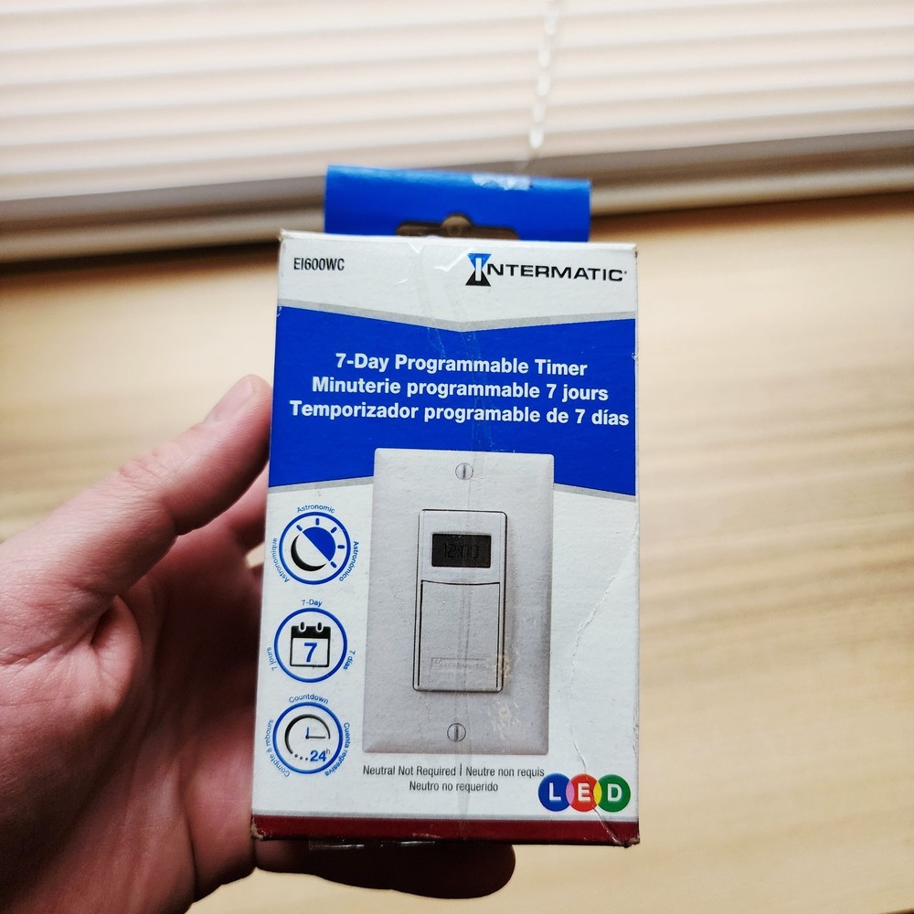 Intermatic EI600WC 20A 120-277VAC Programmable Timer Heavy-Duty White