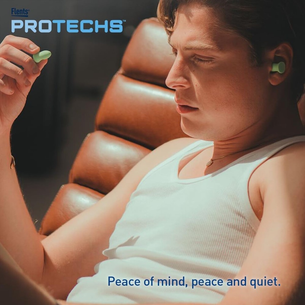 Protechs Foam Ear Plugs, 10 Pair with case Sleeping, Snoring, Loud Noise, Tra...