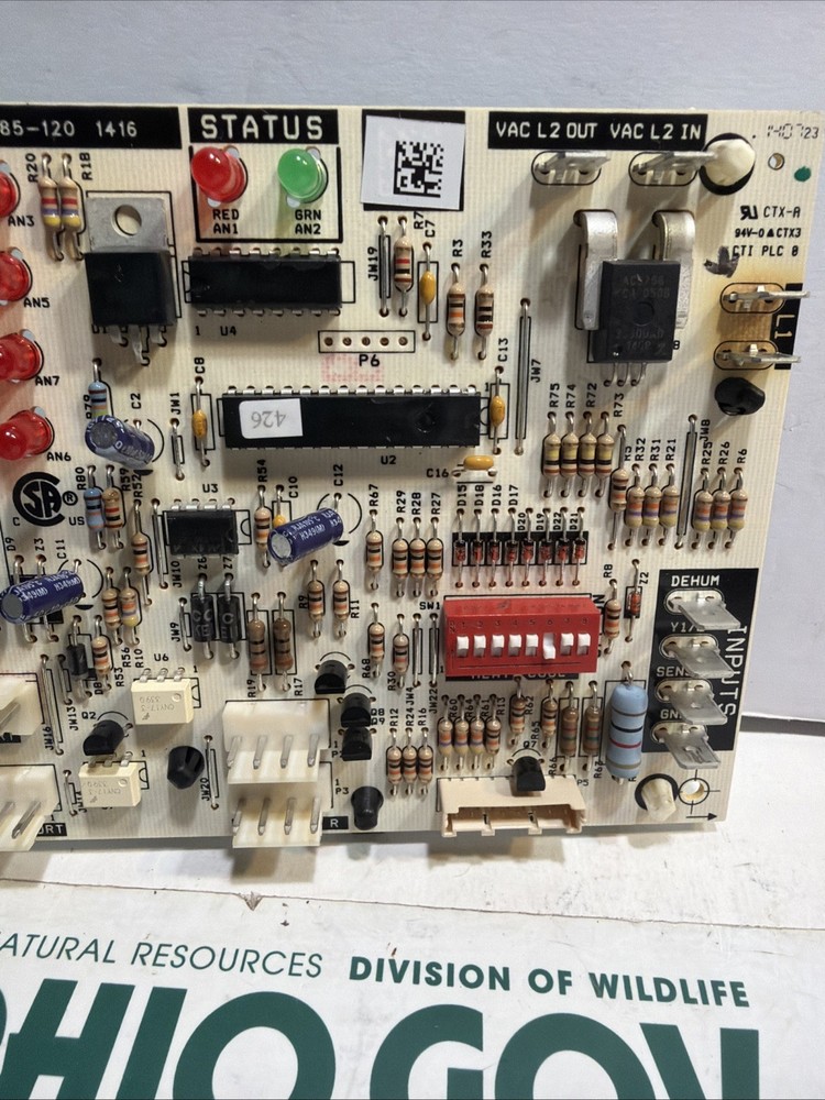 NORDYNE 624807-A CONTROL BOARD 1185-120