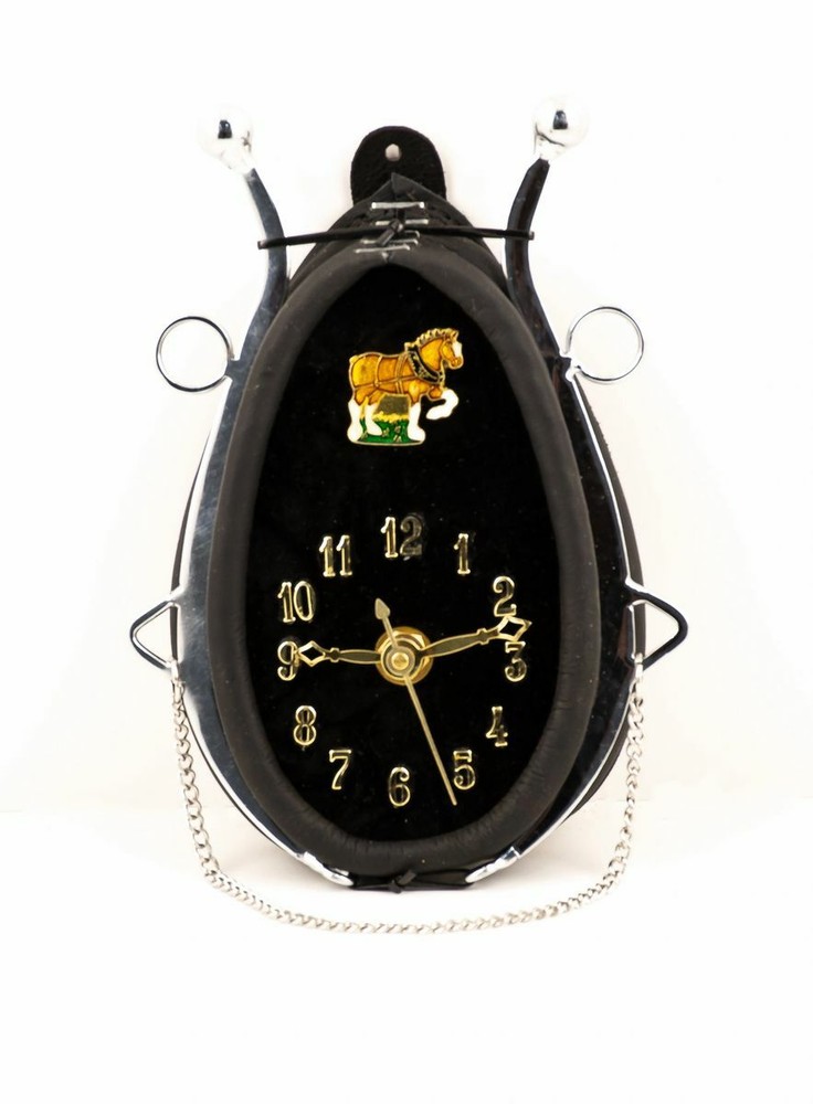 Black Horse Collar Clock