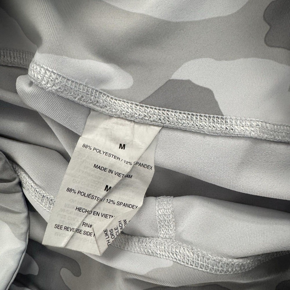 Layer 8 White and Gray Camo Camouflage Active Leggings M