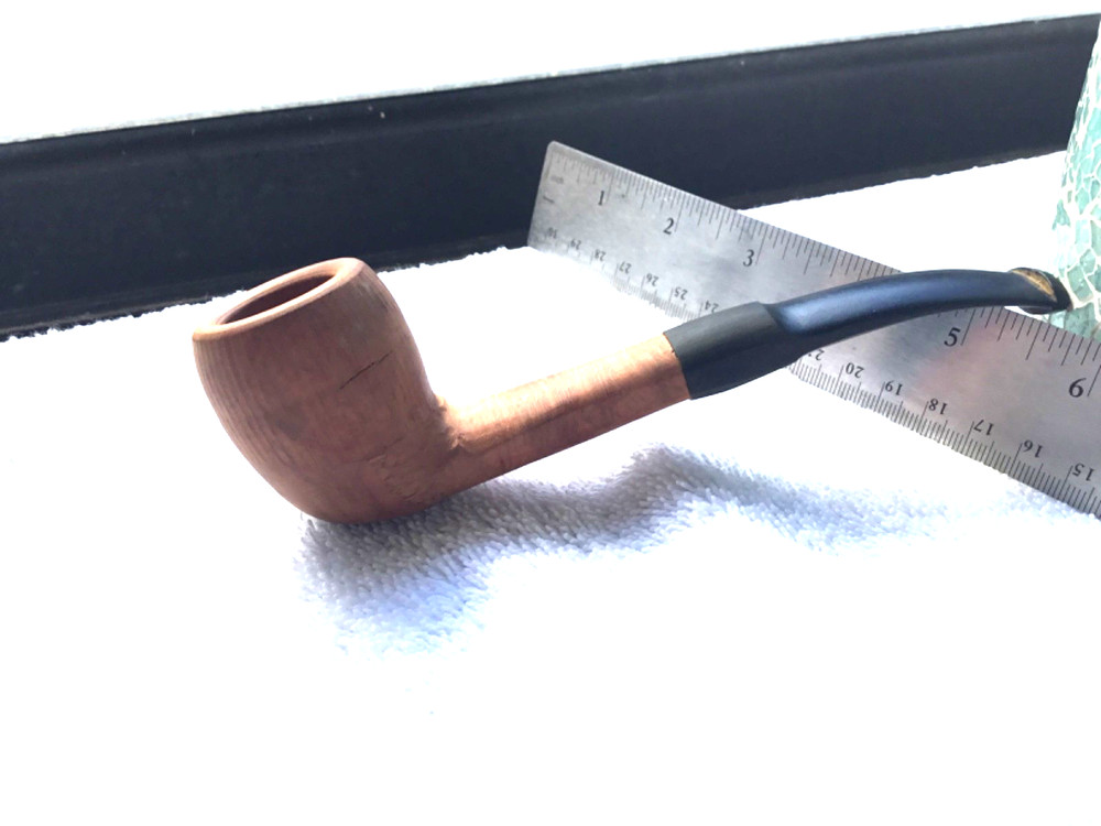 Large pear shape unfinished briar pipe