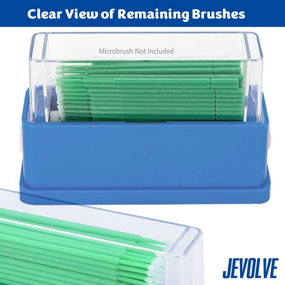 Dental Grade Micro Applicator Tip Brush Dispenser with 1 Container by JEVOLVE